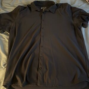 BYLT Basics Men's Dark Button Down Shirt